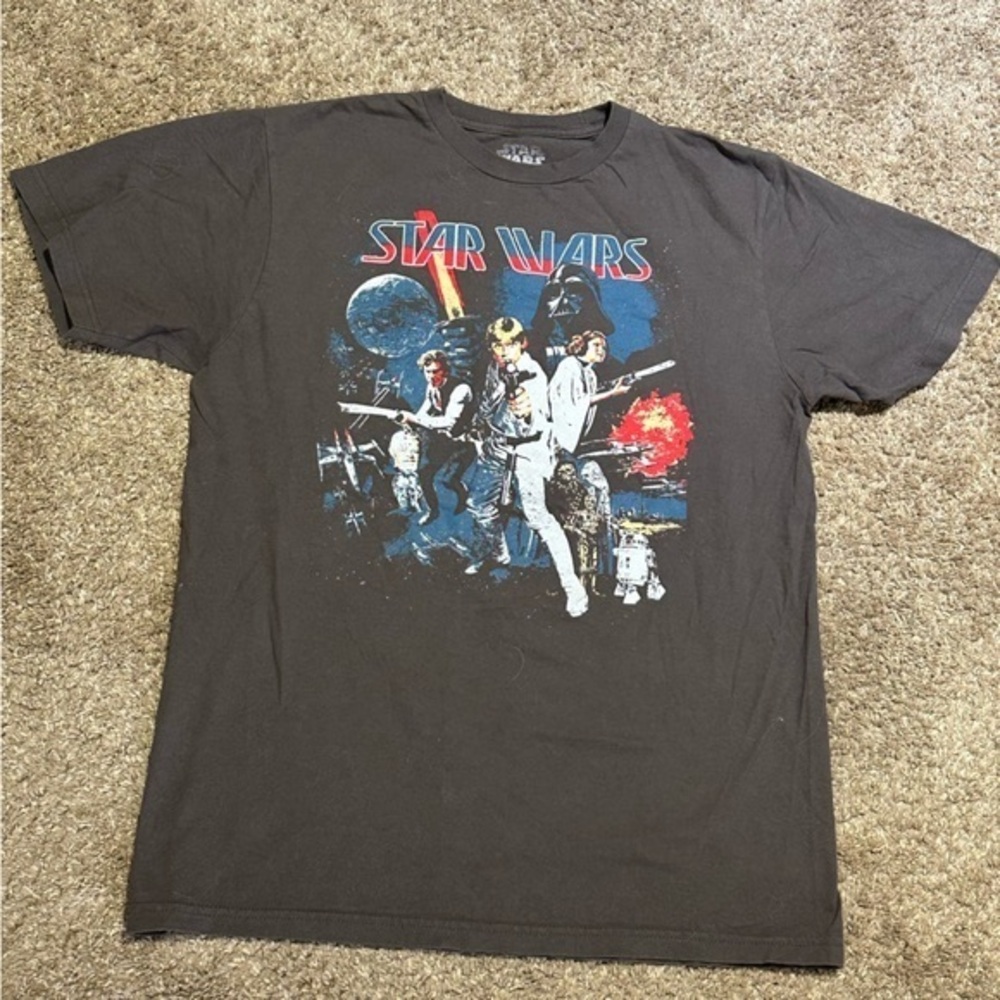 Star Wars grey tshirt size Large kc